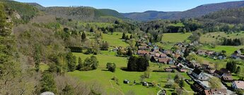 Aussicht vom Wachtfels über Obersteinbach