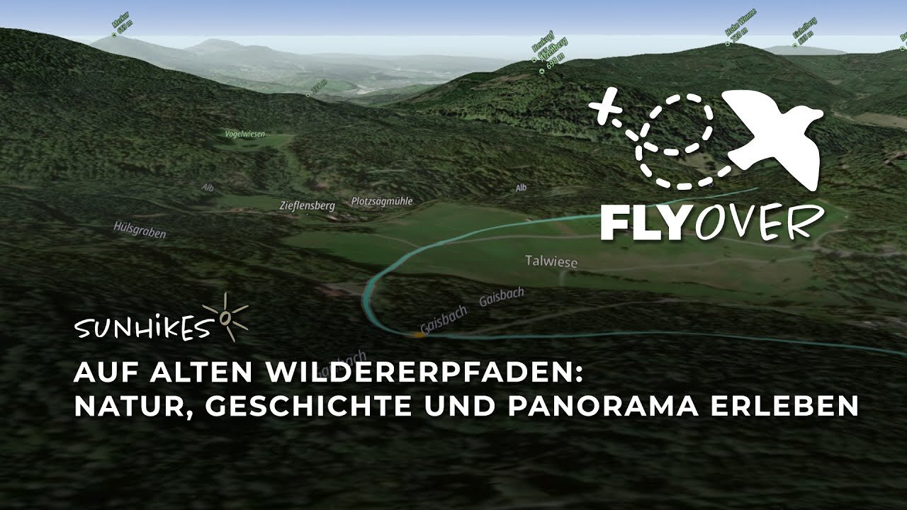 Wandern auf alten Wildererpfaden im Schwarzwald – Flyover