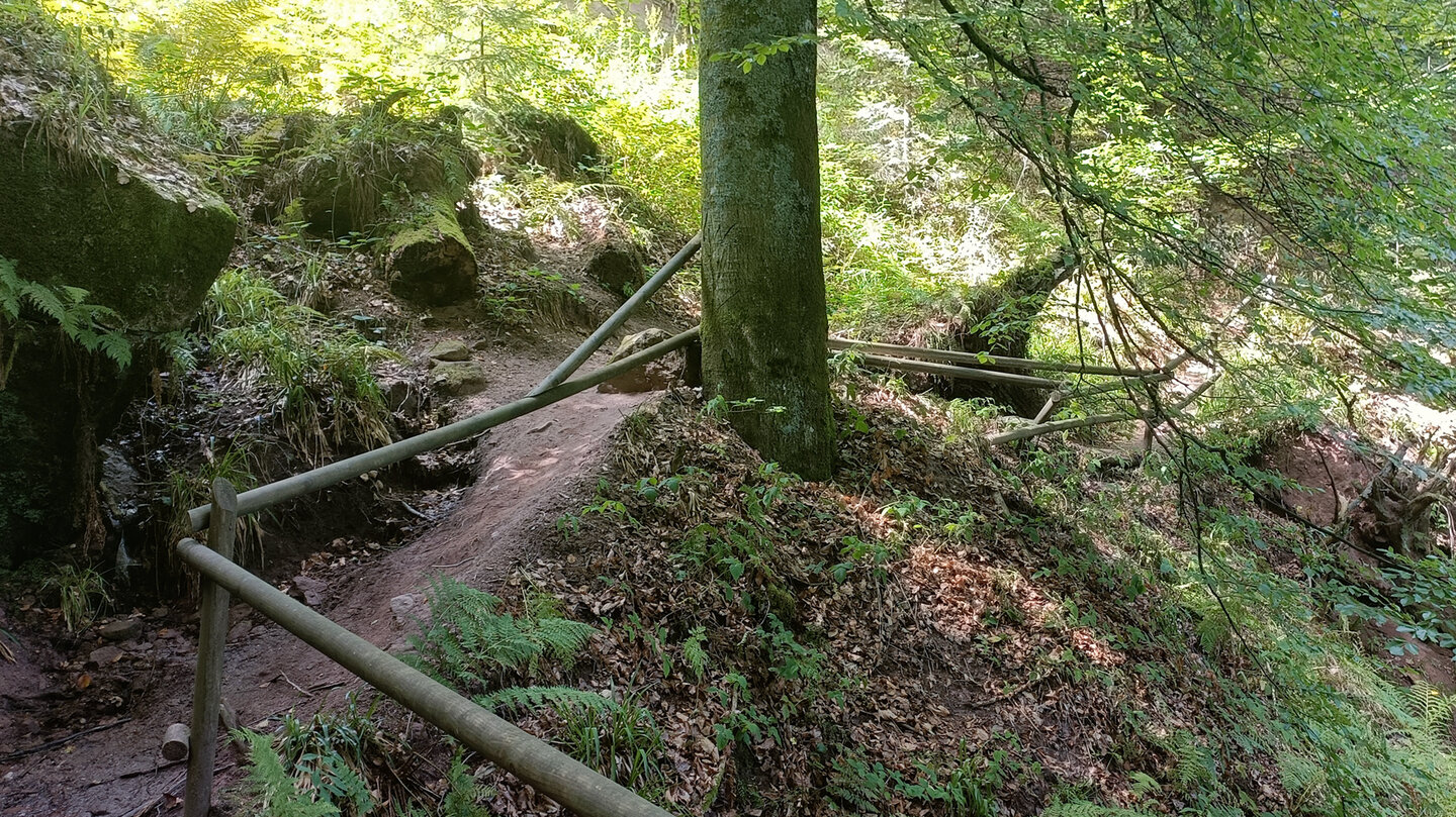 Wanderroute nahe Teufelsslöcher
