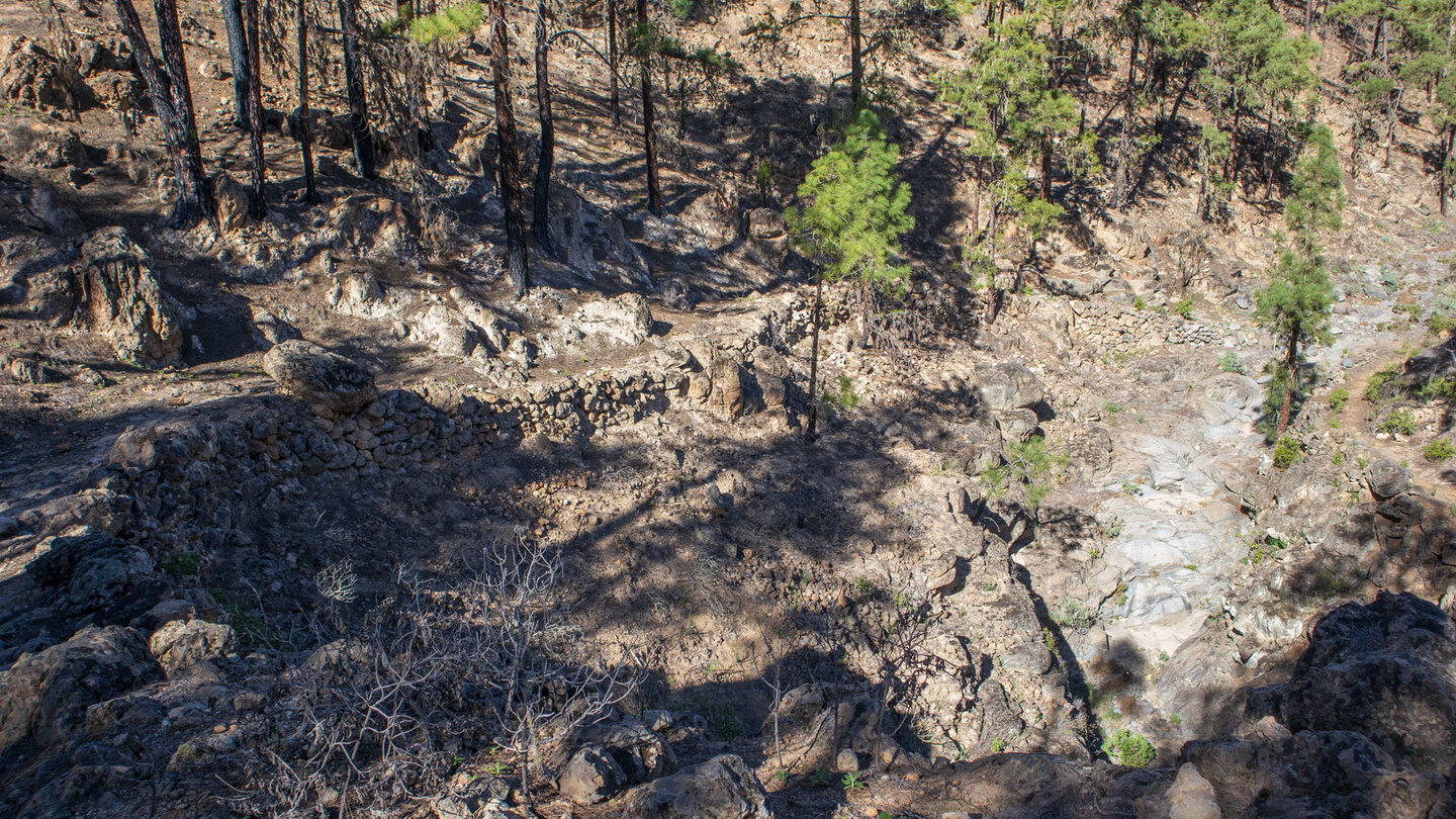 Abwanderung in die Schlucht von Las Hiedras