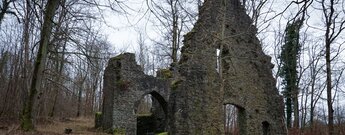 Kirchenruine Ruthardshausen im ehemaligen Naturerlebnisparks Grünes Meer