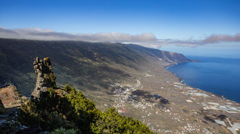 Ausblick vom Mirador de Jinama über das El Golfo-Tal