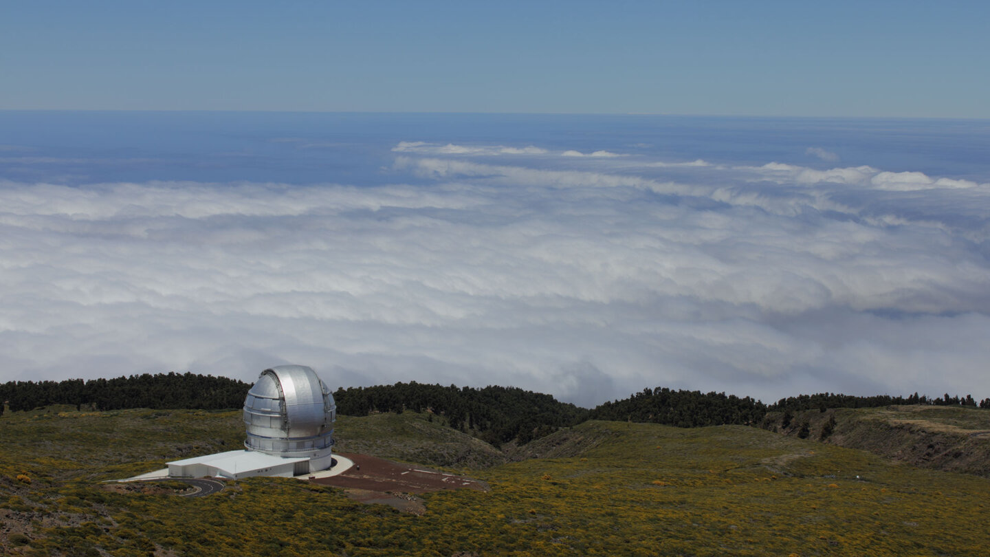 Teleskop des Astrophysischen Observatoriums auf La Palma