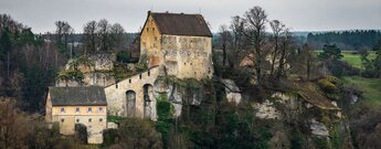 Burg Pottenstein in der Fränkischen Schweiz.