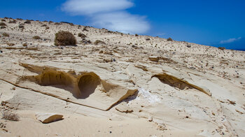 Sandsteinformationen beim Morro del Rinconcillo