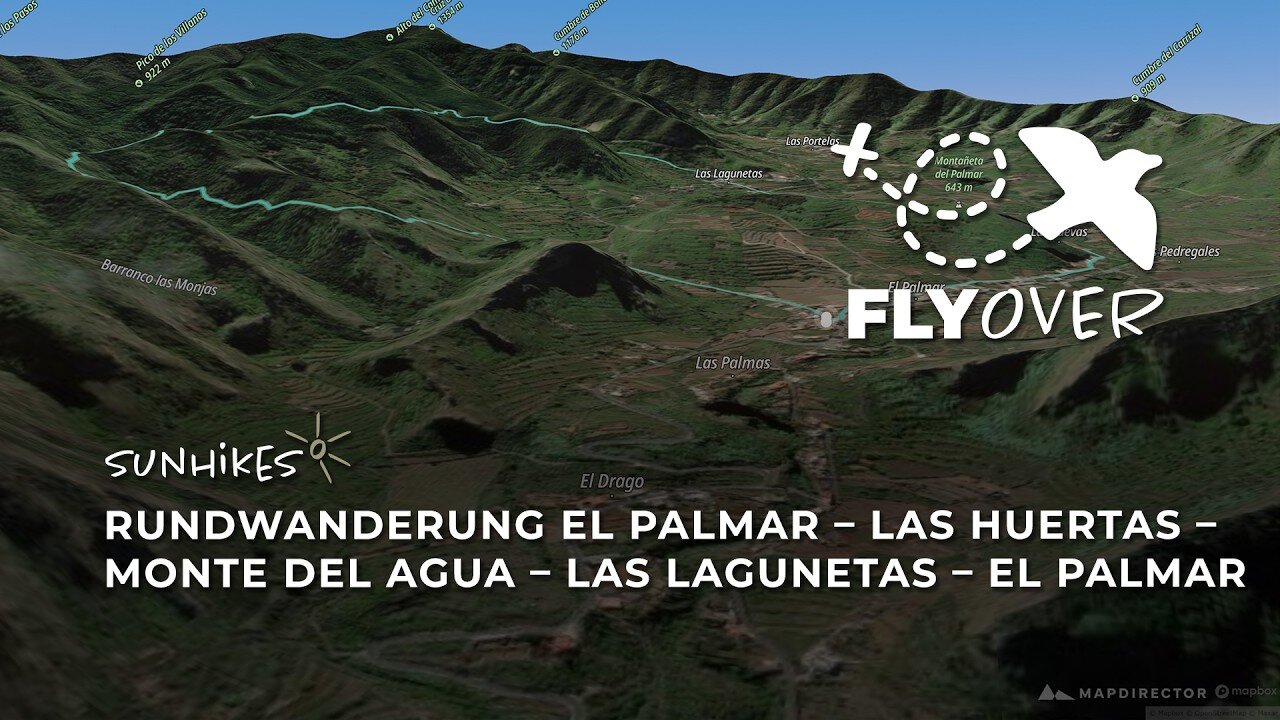 Teneriffa Flyover Video: Auf alten Verbindungspfaden rund um das grüne Tal von El Palmar