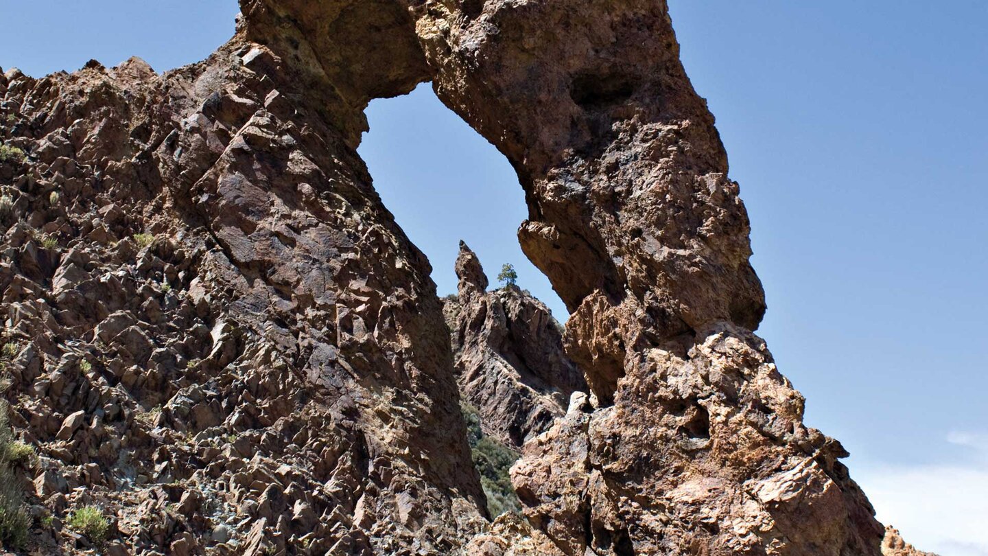 Blick durch den Zapato de la Reina auf Teneriffa