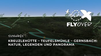 Wandern von der Kreuzlehütte über die Teufelsmühle nach Gernsbach – Flyover