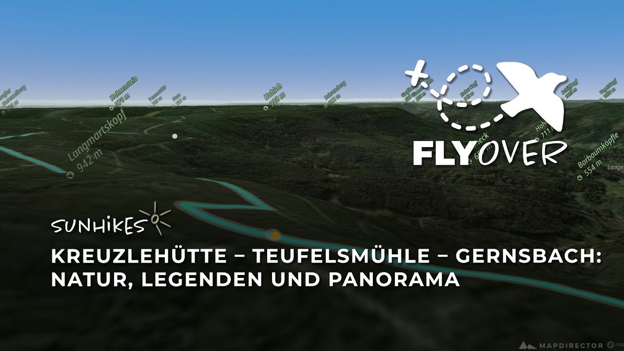 Wandern von der Kreuzlehütte über die Teufelsmühle nach Gernsbach – Flyover