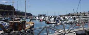 Blick über den Hafen Puerto de Tazacorte