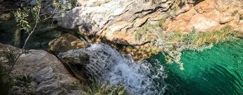 Wasserfall am Río Verde