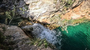 Wasserfall am Río Verde