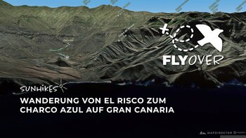 Die Oase im wilden Westen: Entdecke den Charco Azul im plastischen 3D-Flyover