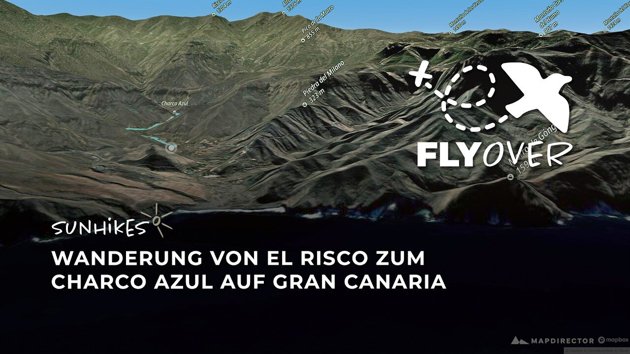 Die Oase im wilden Westen: Entdecke den Charco Azul im plastischen 3D-Flyover