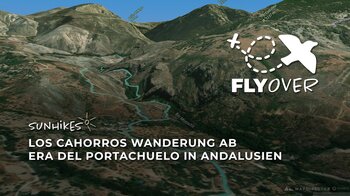 Spektakuläre Felsenrunde in Andalusien: Los Cahorros ab Era del Portachuelo im 3D-Flyover