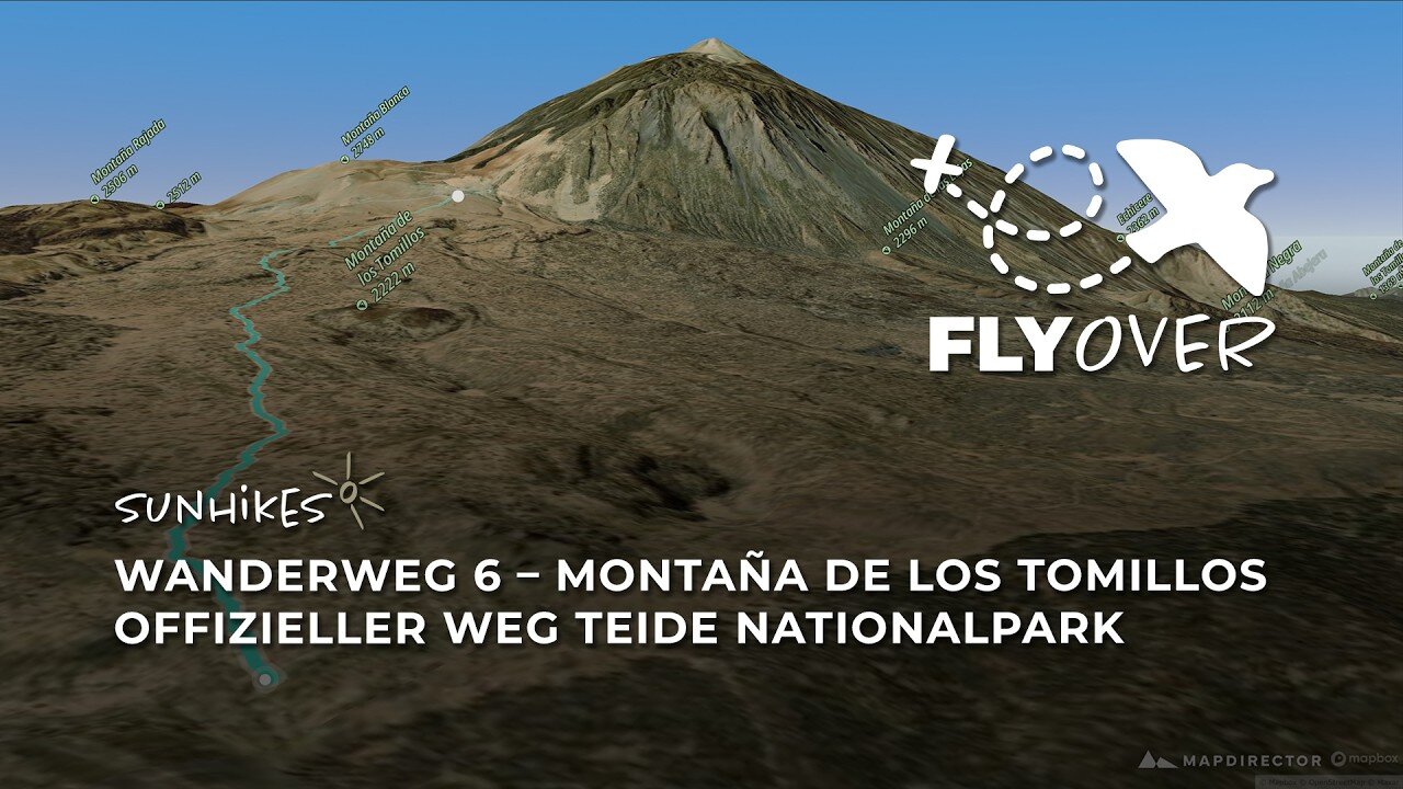 Wandern Teneriffa: Spektakulärer Aufstieg zum Montaña Blanca (Flyover)