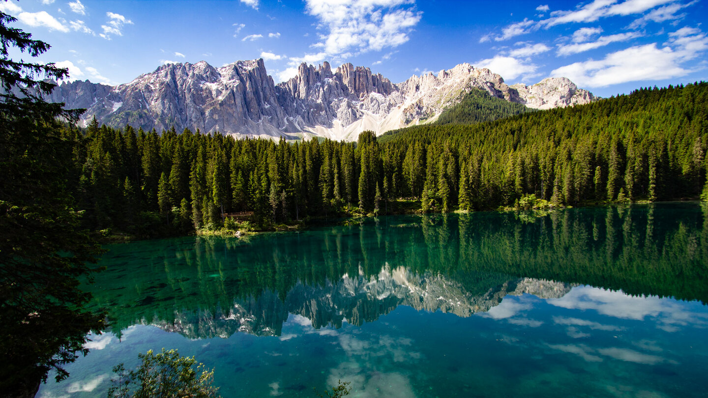 Latemargruppe über dem Karersee