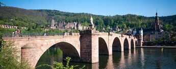 Stadtpanorama Heidelberg: Schloss, Alte Brücke und Altstadt