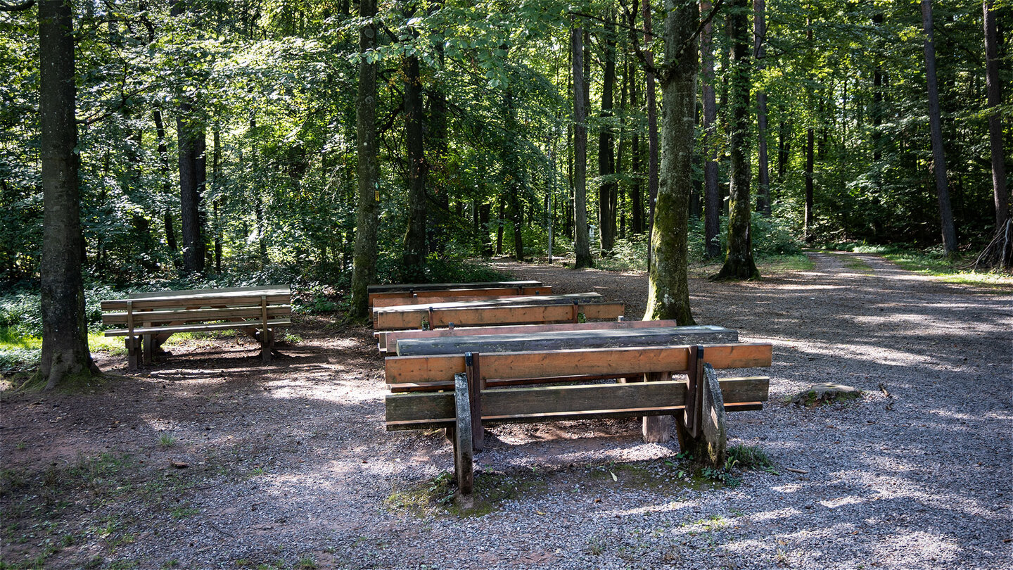 Rastplatz bei der die Klettererhütte am Asselstein