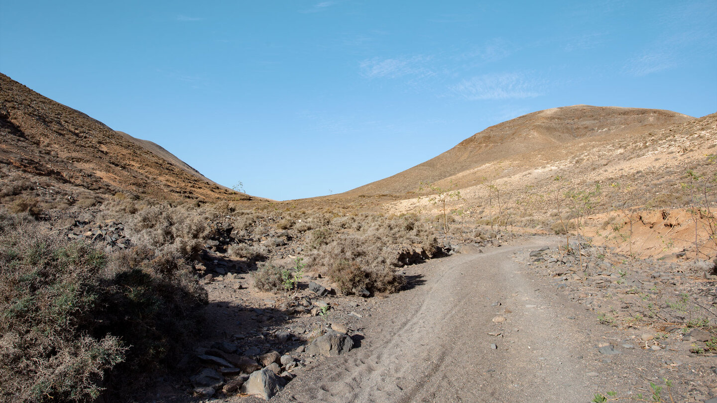 Wanderweg durch den Barranco de Pecenescal