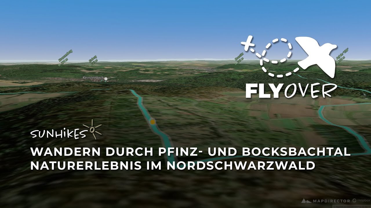 Wandern durch das Pfinz- und Bocksbachtal – Flyover