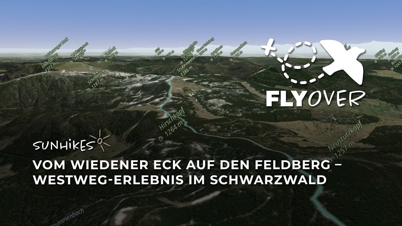 Vom Wiedener Eck zum Feldberg: Westweg-Erlebnis im Schwarzwald – Flyover