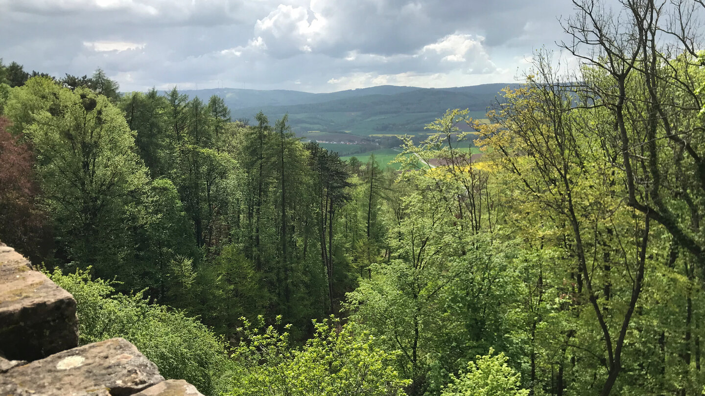 Ausblick von Schloss Berlepsch