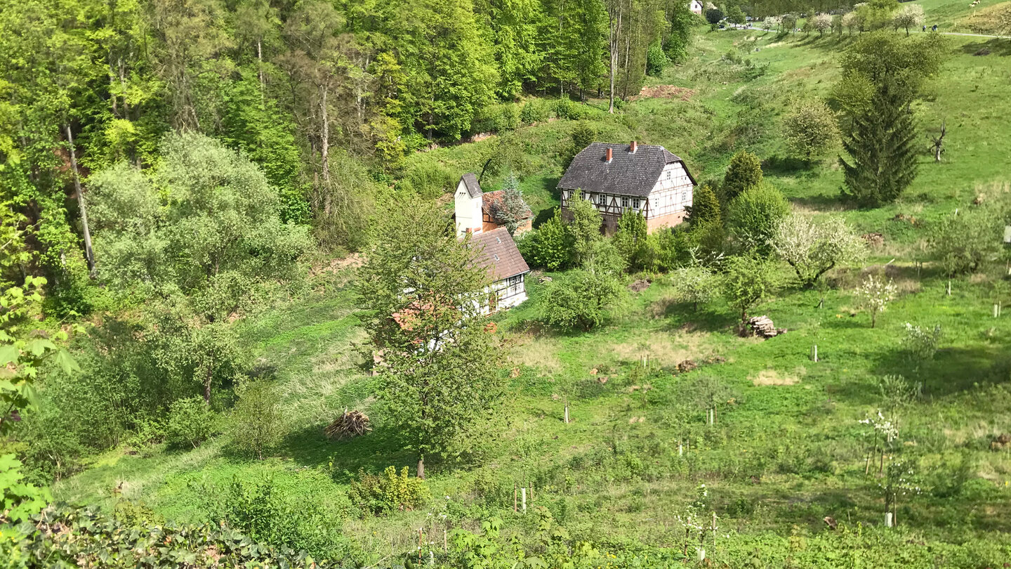 Fachwerkhäuser beim Schloss Berlepsch