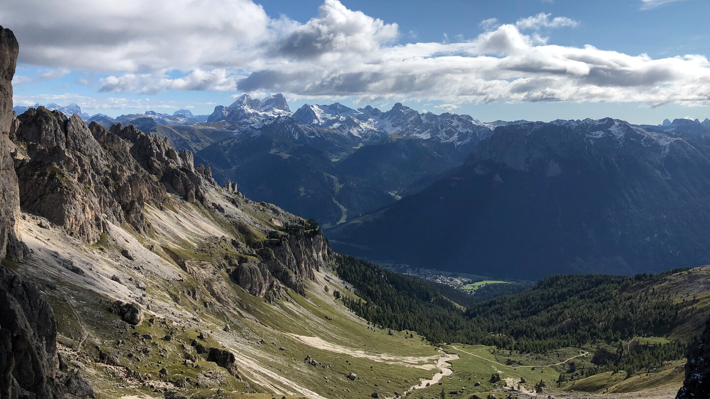 Ausblick: Fassatal und die Marmolata