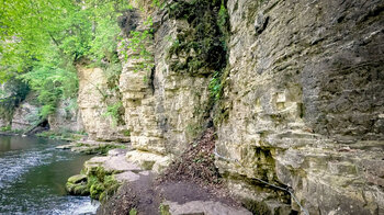 Felswände an der Wutach beim Wutachaustritt