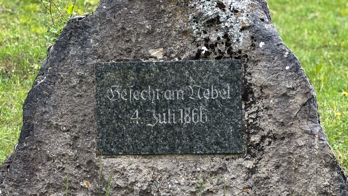 Gedenkstein zur Schlacht am Nebelberg