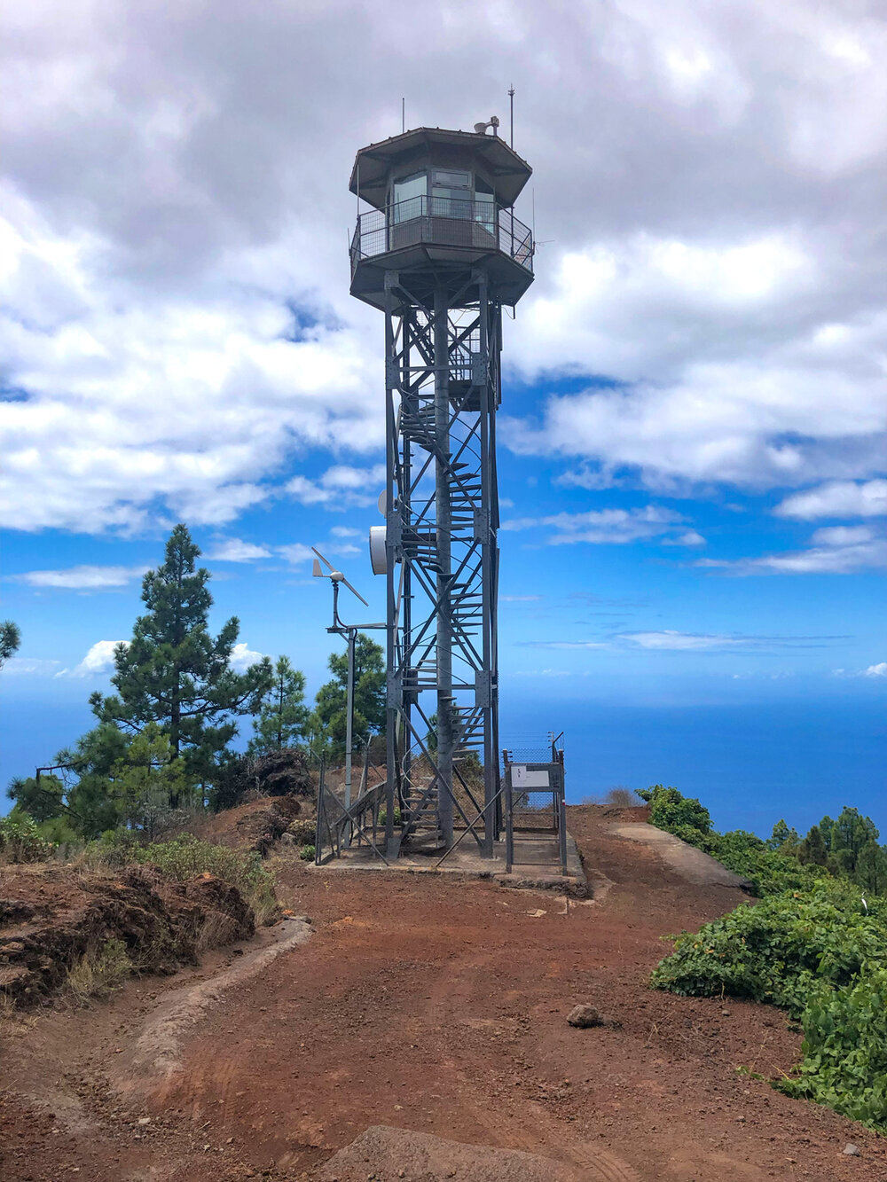 Am Feuerwachturm Torre el Time auf La Palma Am Feuerwachturm Torre el Time auf La Palma