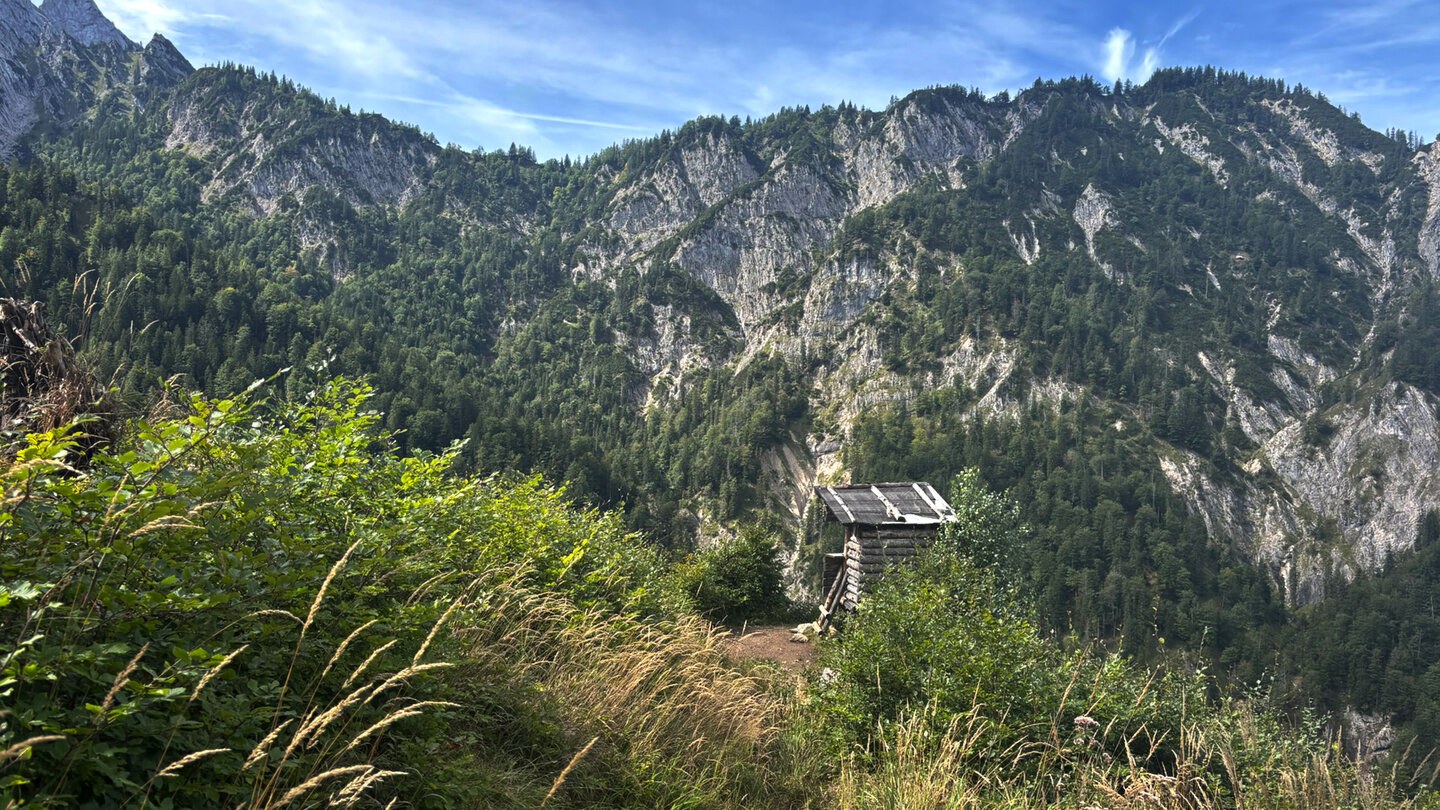 Aussicht auf die Felswand des Brandkogels