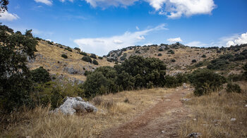 Wegverlauf im Tal des Río Bailón