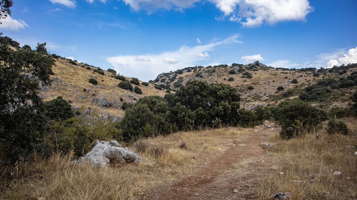 Wegverlauf im Tal des Río Bailón