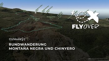Zwei spektakuläre Vulkane auf einer Tour: Die große Chinyero-Runde im Flyover Video