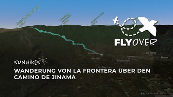 Steilaufstieg durch den Risco de Tibataje: Der Camino de Jinama im 3D-Flyover