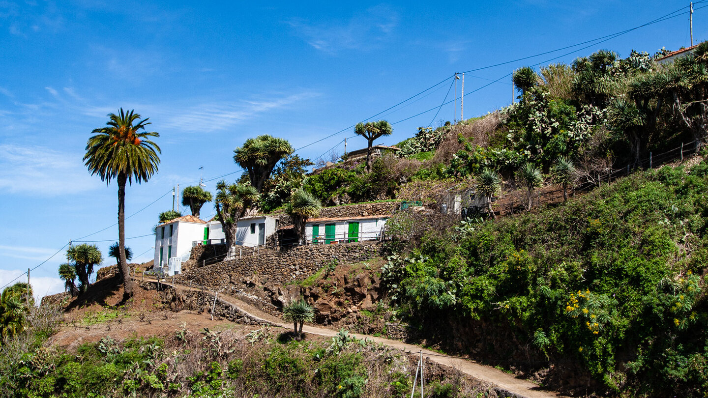 traditionelle Gebäude in schöner Lage bei Franceses auf La Palma