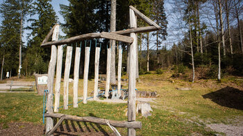 das Waldxylophon am Weiherplatz