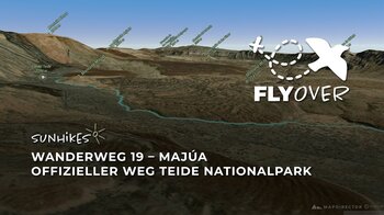 Virtuelle Tour durch die Cañada Blanca zum Parador auf Teneriffa (3D-Flyover Video)