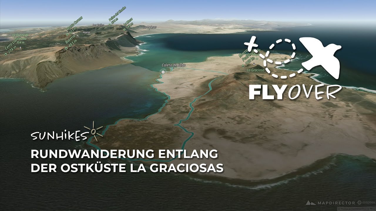 Rundwanderung entlang der Ostküste La Graciosas – Flyover
