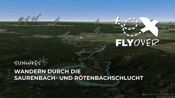 Wanderung durch Saurenbachschlucht & Rötenbachschlucht im Schwarzwald – Flyover