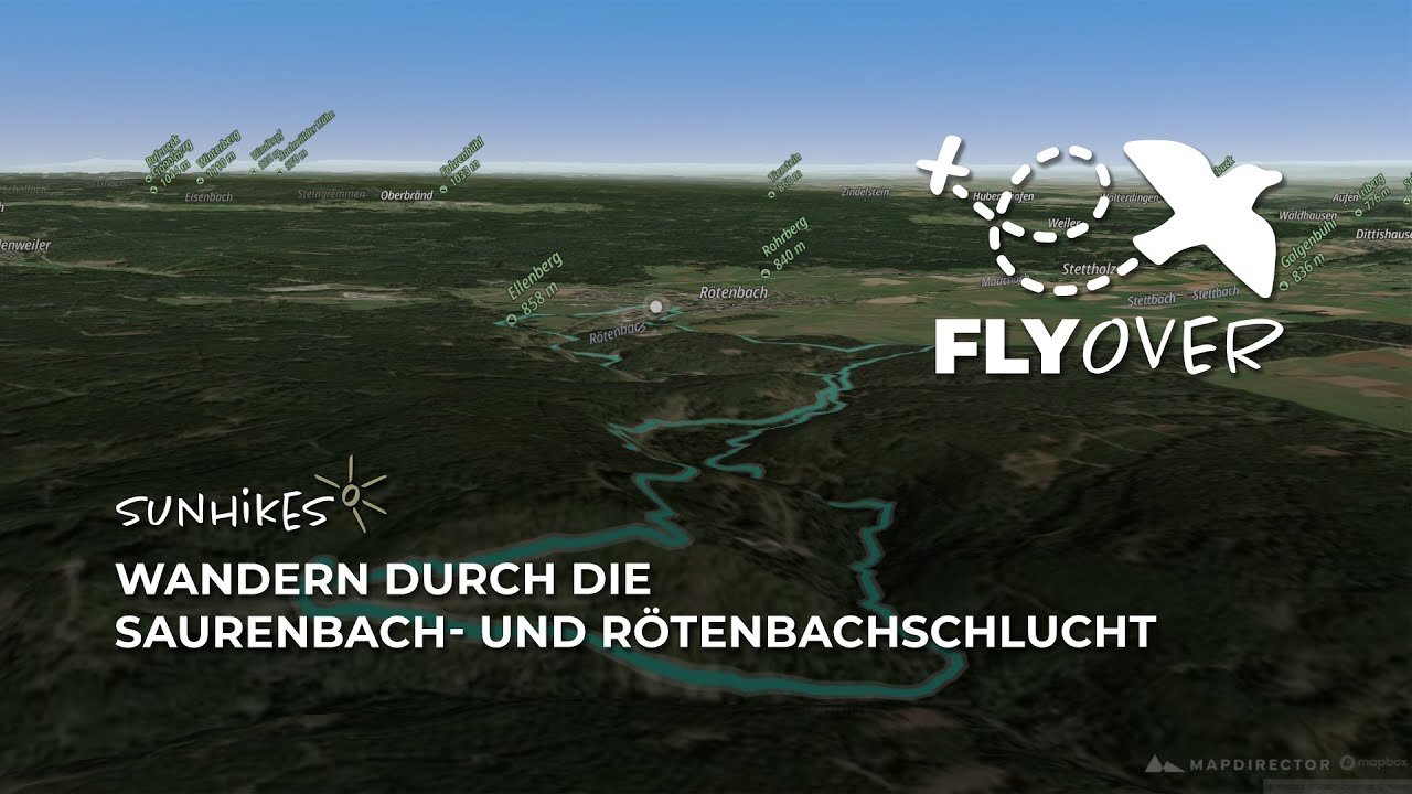 Wanderung durch Saurenbachschlucht & Rötenbachschlucht im Schwarzwald – Flyover