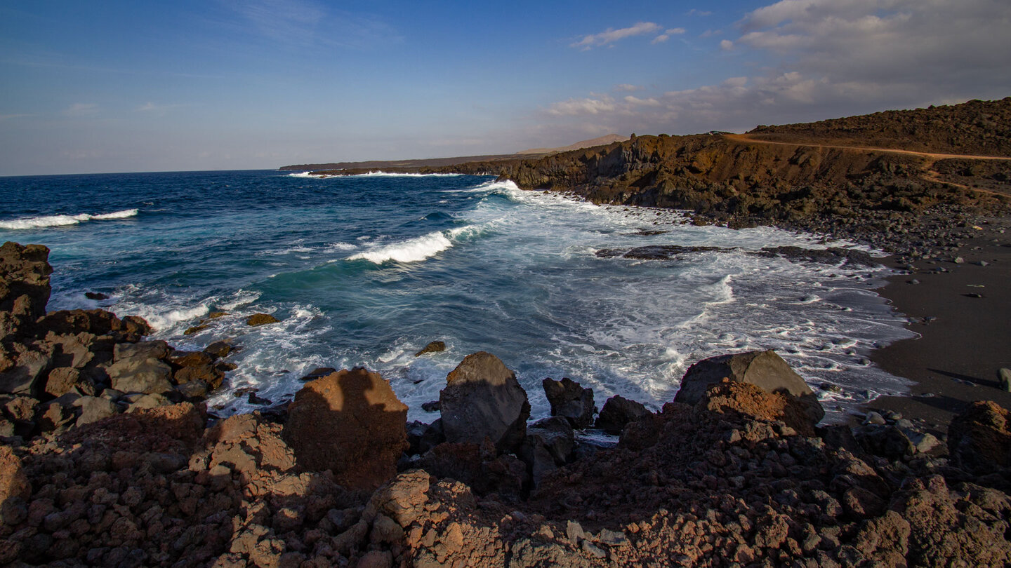 Blick über die Bucht Playa de la Madera