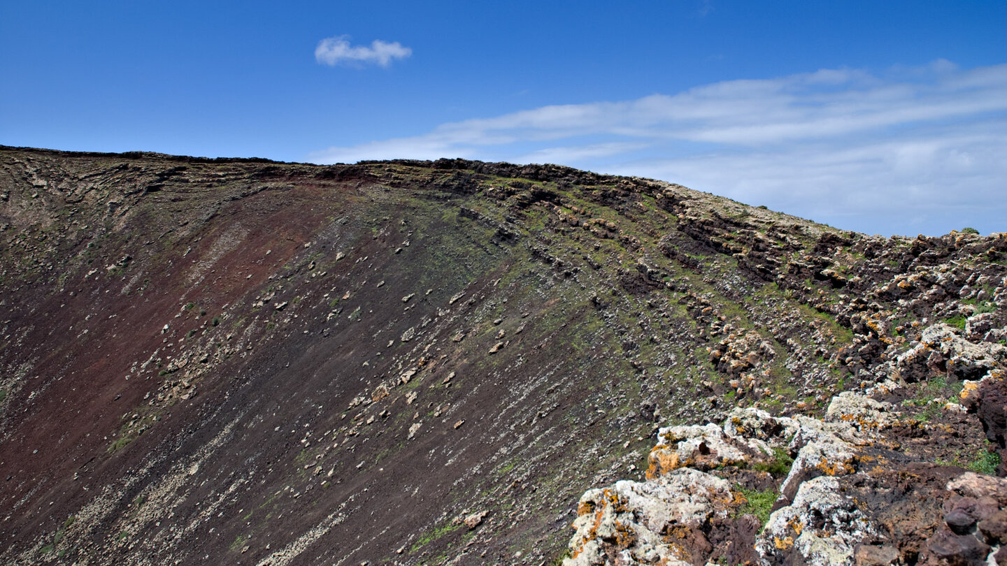 der Kraterrand des Calderón Hondo auf Fuerteventura