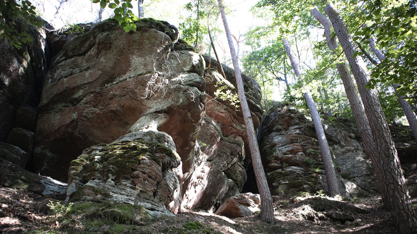 das Buntsandsteinmassiv Prälatenkammer Buntsandsteinmassiv Prälatenkammer