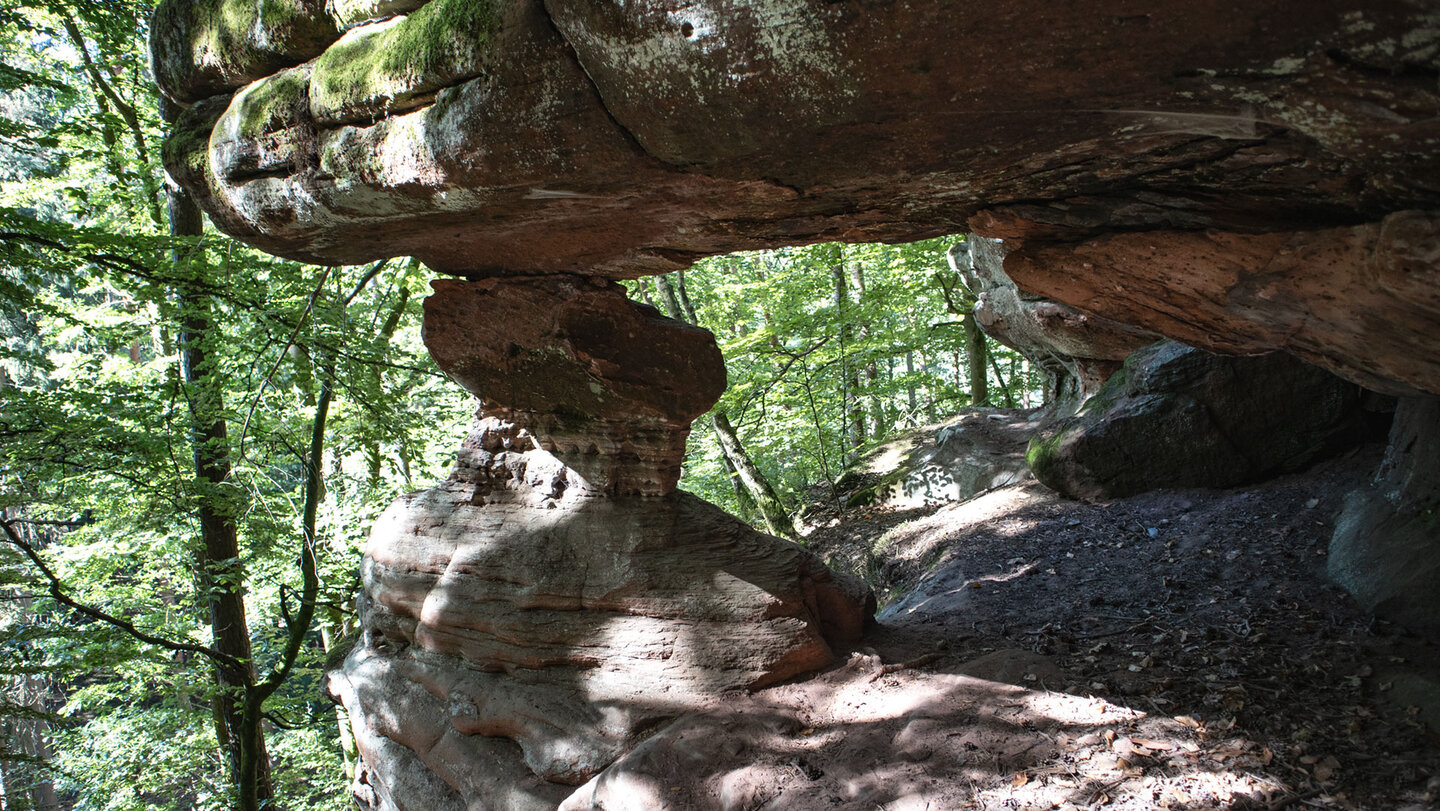 Felsentor an den Felsen der Prälatenkammer Felsentor an der Prälatenkammer