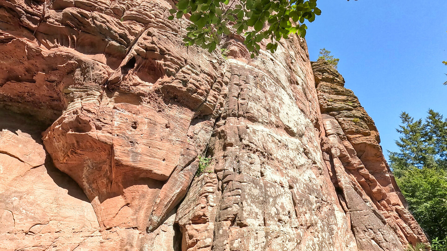 der imposante Kletterfels Rindsberg Westpfeiler Kletterfels Rindsberg Westpfeiler