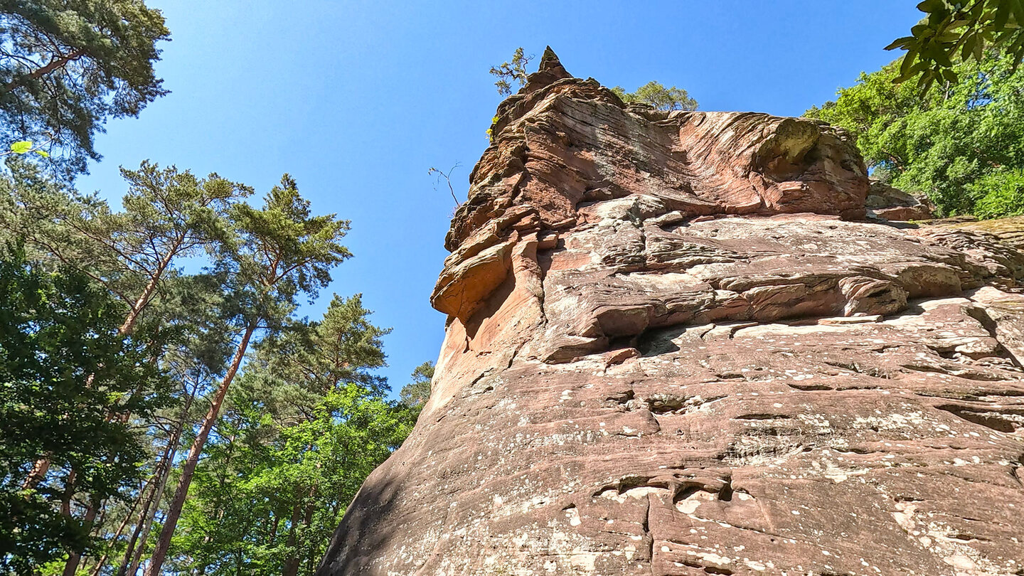 die Große Weiherwand bei Spirkelbach Große Weiherwand bei Spirkelbach