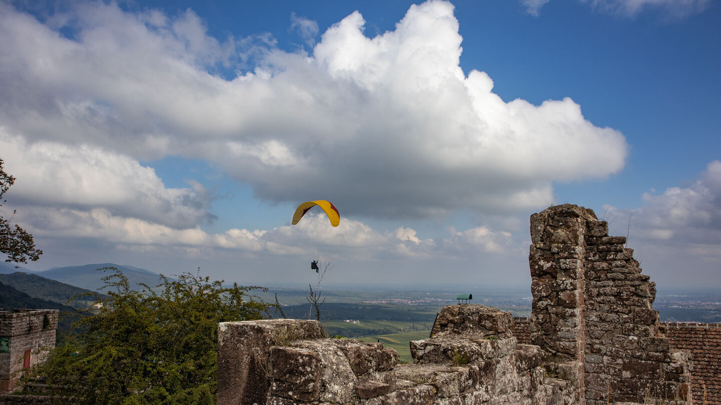 Startplatz für Gleitschirm- und Drachenflieger an der Madenburg